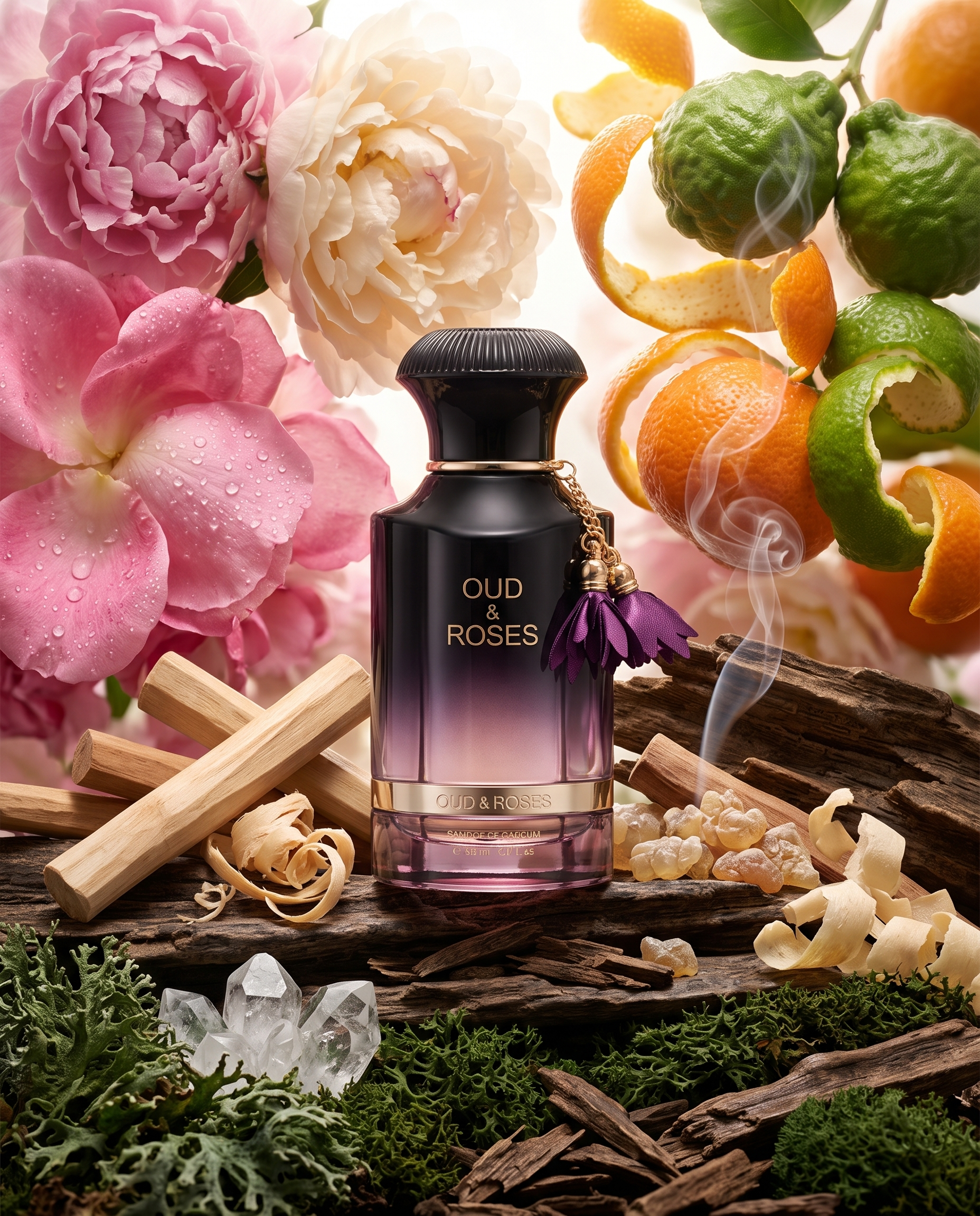Ahmed Al Maghribi Oud & Roses bottle